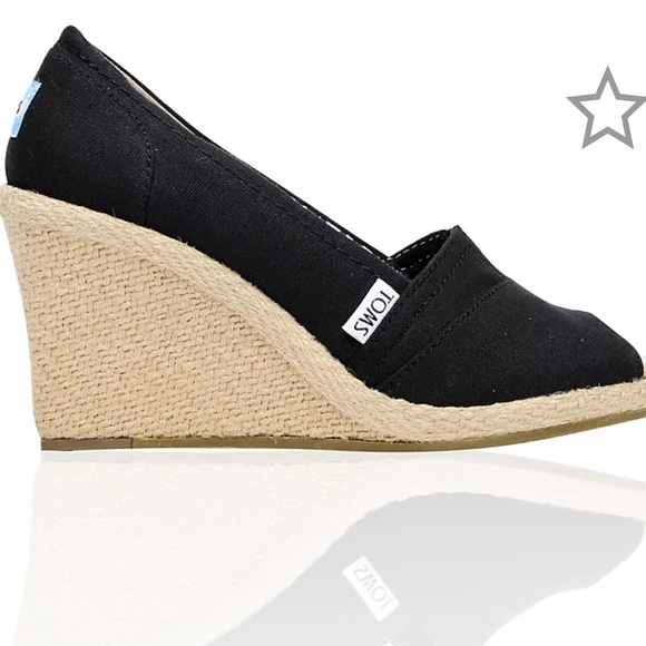 Tom’s Classic Espadrilles - Black - size 8